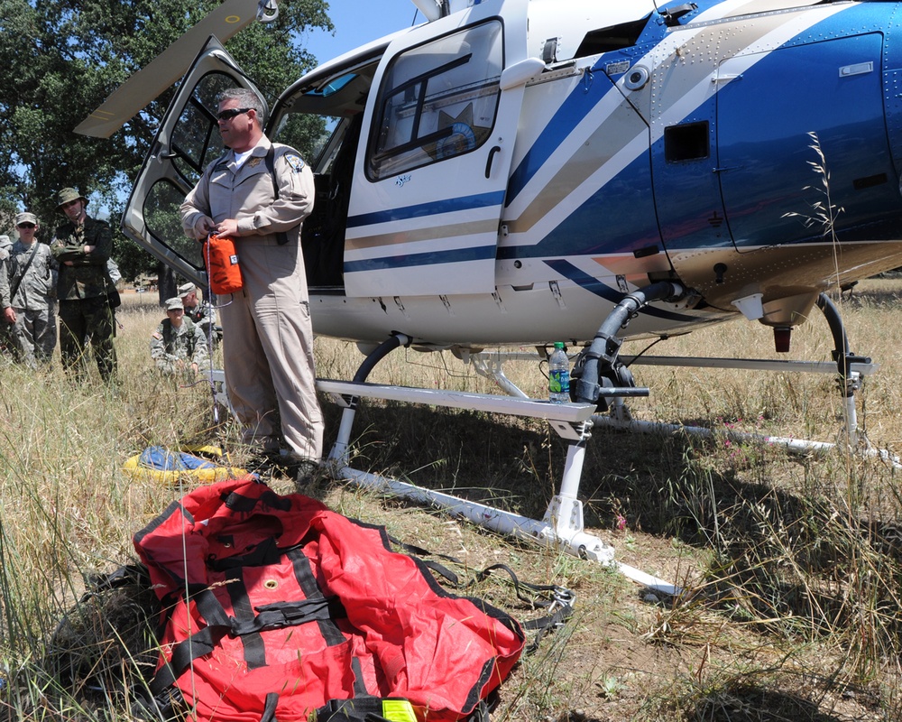 California police train soldiers to use medevacs