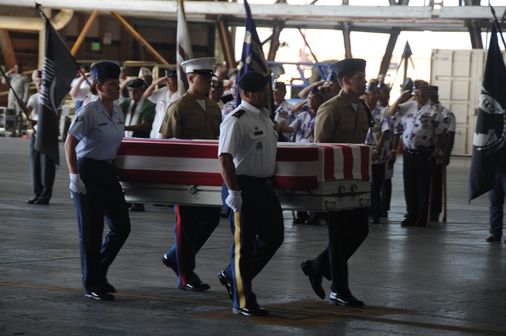 Repatriation Ceremony at Joint Base Pearl Harbor-Hickam, Hawaii