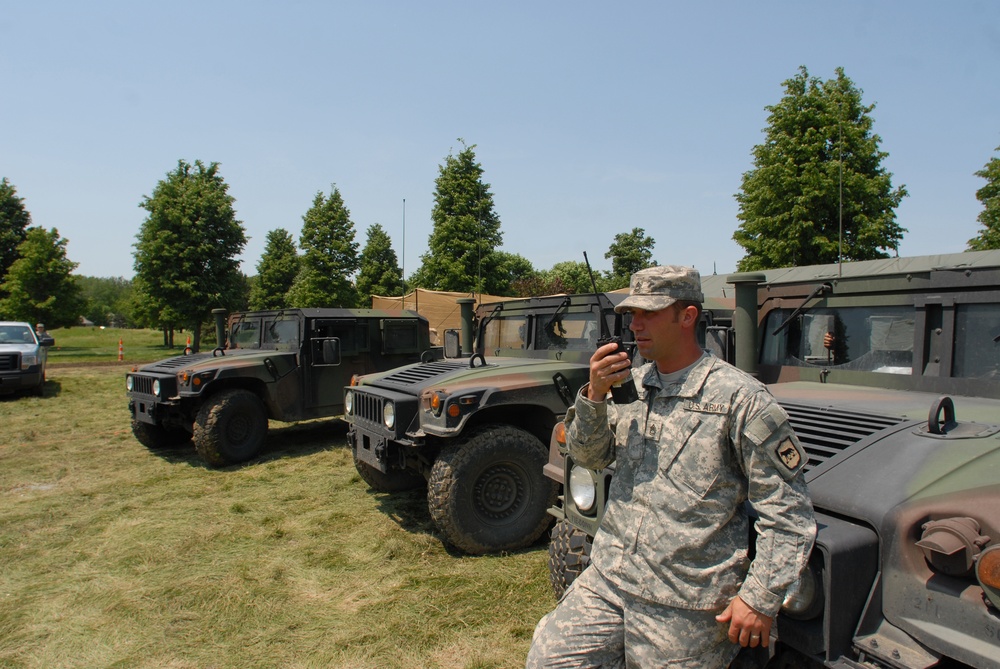 211th Engineer Company performs Quick Reactionary Force and levee patrol