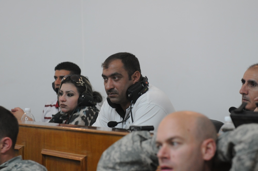 Ministry of Interior officials observe US courtroom training