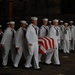 USS Oak Hill sailor conduct burial at sea