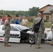 Kansas National Guard static displays drag racers and vehicles