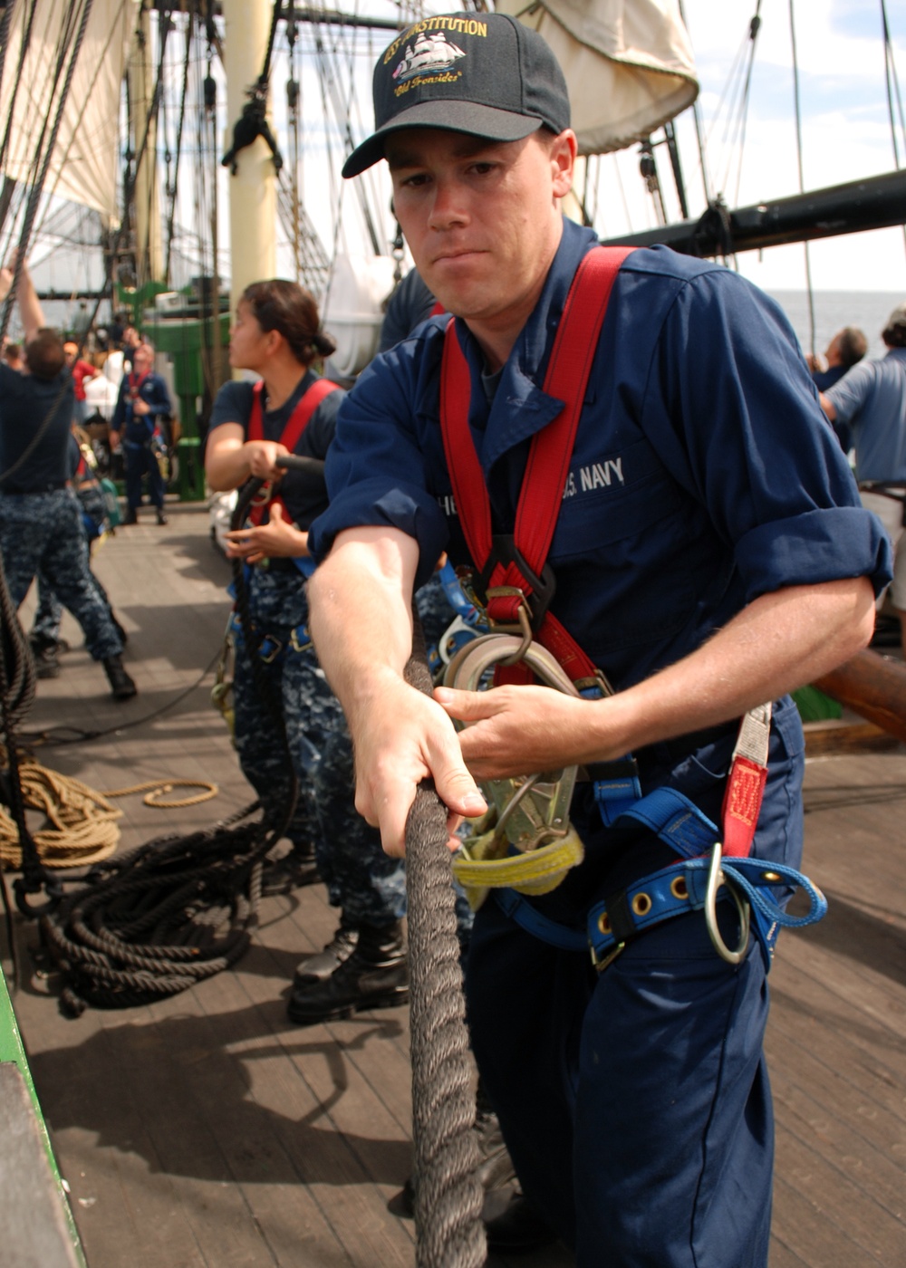 USS Constitution action
