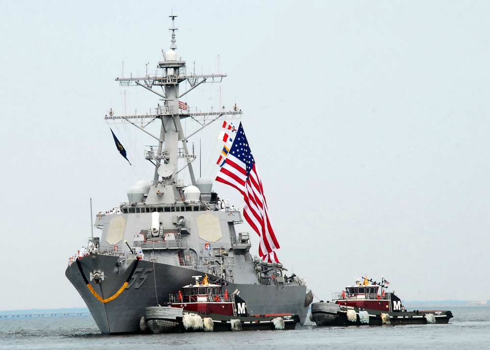 USS Stout returns home
