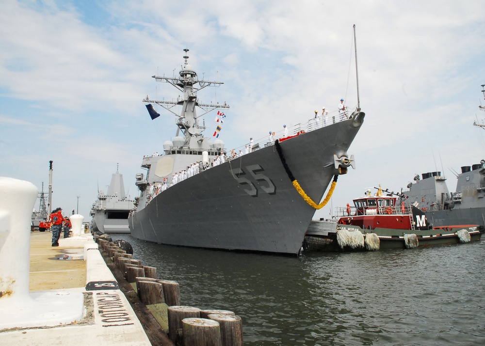 USS Stout returns home