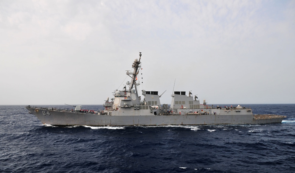 Guided-missile destroyer continues operations