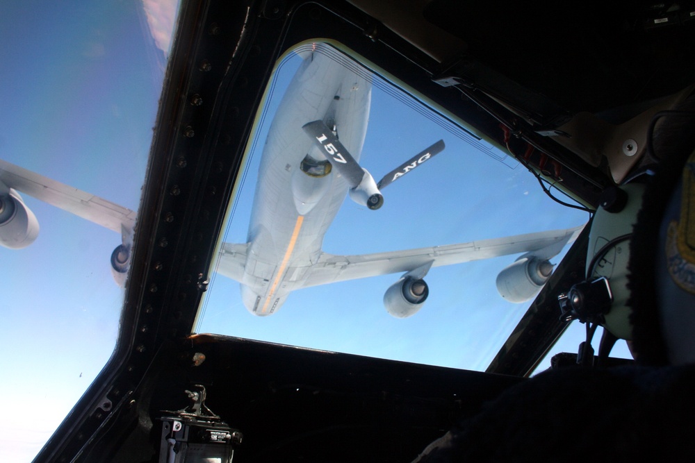 Mobility airmen take C-5M on first direct Arctic overflight to Afghanistan