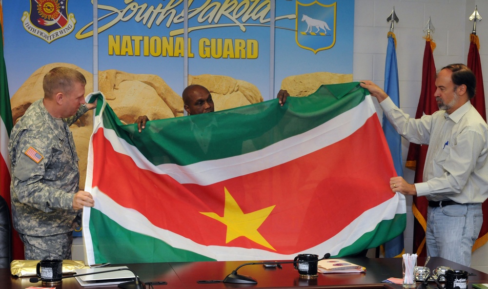 Suriname dignitaries visit Camp Rapid