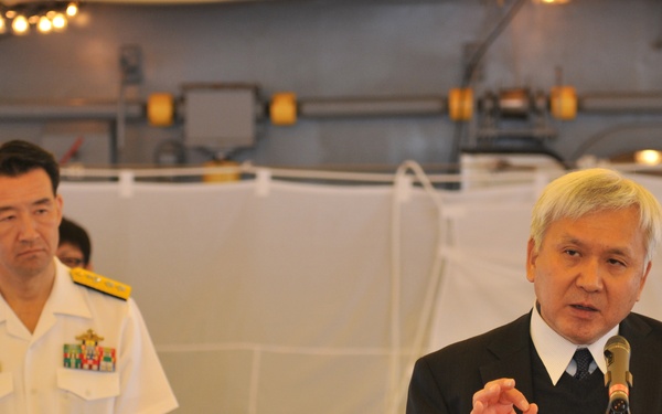 Reception during Japan Maritime Self-Defense Force training