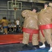 Soldiers suit up for wrestling
