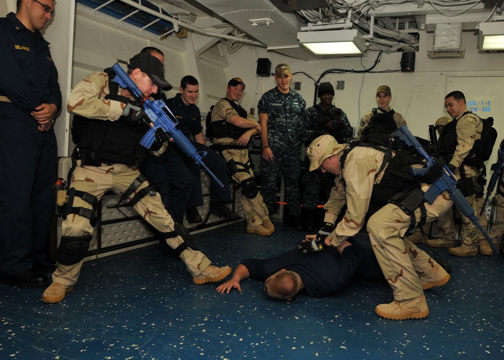VBSS team aboard USS Thach