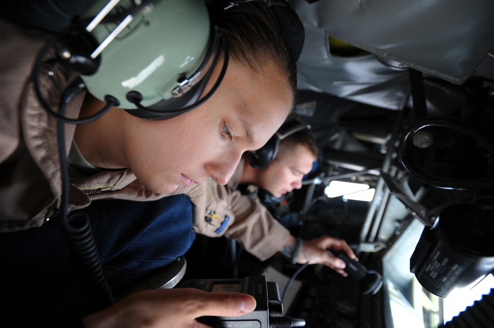 Operation Enduring Freedom Rivet Joint air refueling