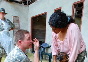 Soldiers promote Surinamese animal health