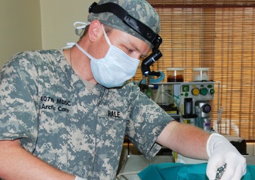 Soldiers promote Surinamese animal health