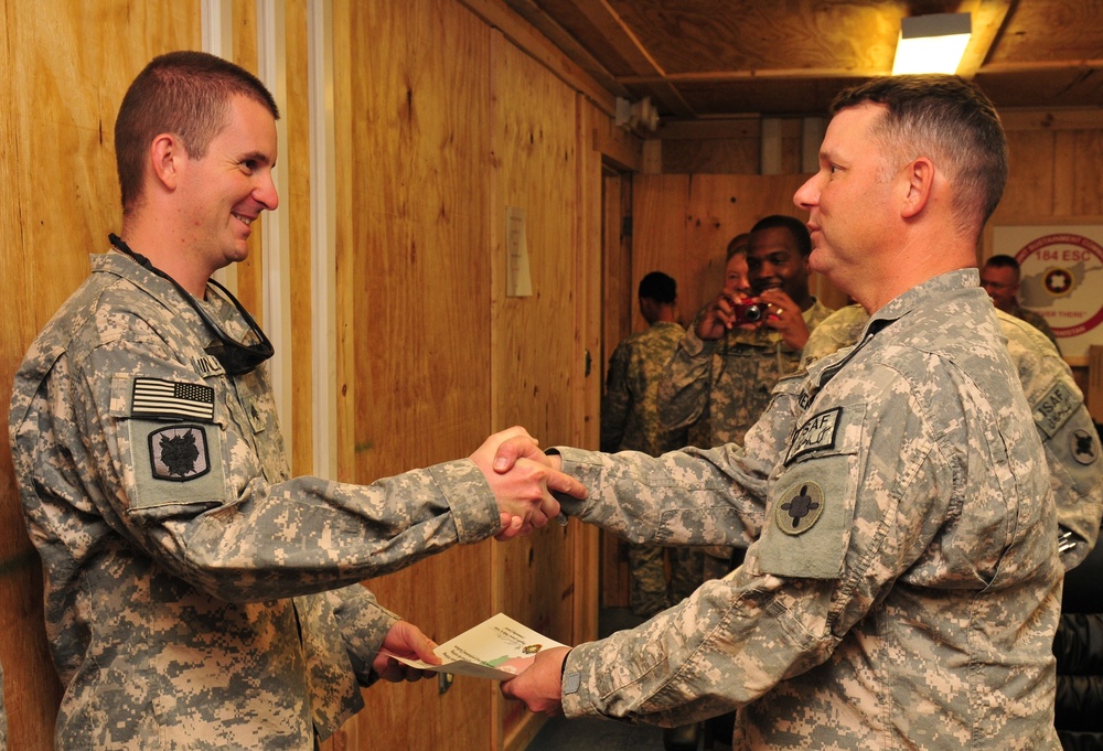 Joint Sustainment Command–Afghanistan recognizes Nevada Army National Guard unit at Kandahar Airfield