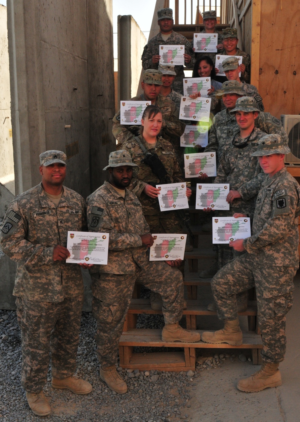 Joint Sustainment Command–Afghanistan recognizes Nevada Army National Guard unit at Kandahar Airfield