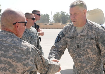 Sergeant Major of the Army visits COS Marez
