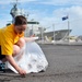 Sailors clean up base