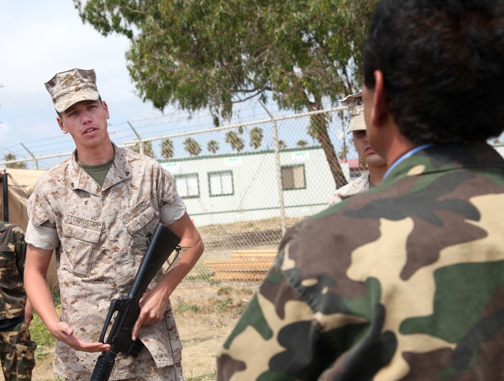 Marines train with Afghan role-players