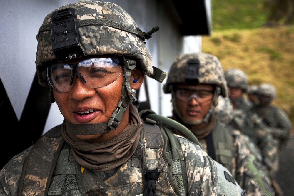 Building confidence by the basics: Famed Army ‘Purple Heart Battalion’ practices clearing K-Bay shoot house