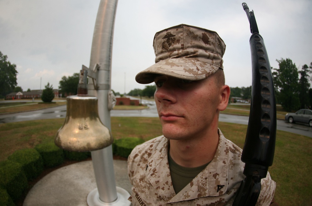 8th ESB Marine represents Corps as newest member of 2nd MLG Color Guard