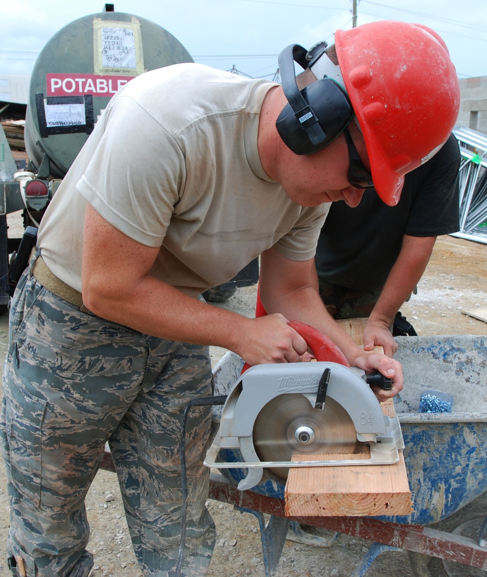 US airmen construct school in Suriname