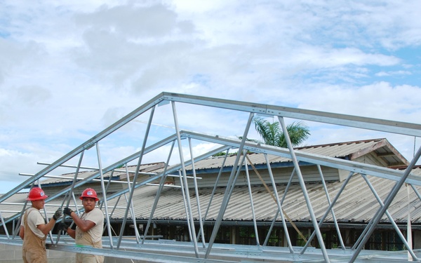 US airmen construct school in Suriname