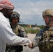 Soldiers meet with village locals