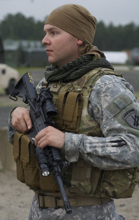 Soldiers prepare for a day of convoys