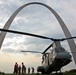 Marines conduct combat air and sea demonstration at Gateway Arch
