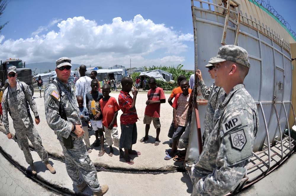 Task Force Bon Voizen reception facility serves as way station in humanitarian exercise