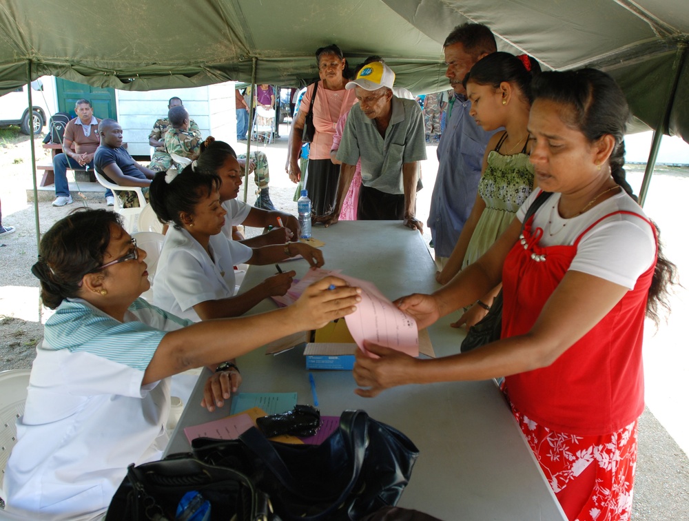 U.S. Military provides healthcare to people of Suriname