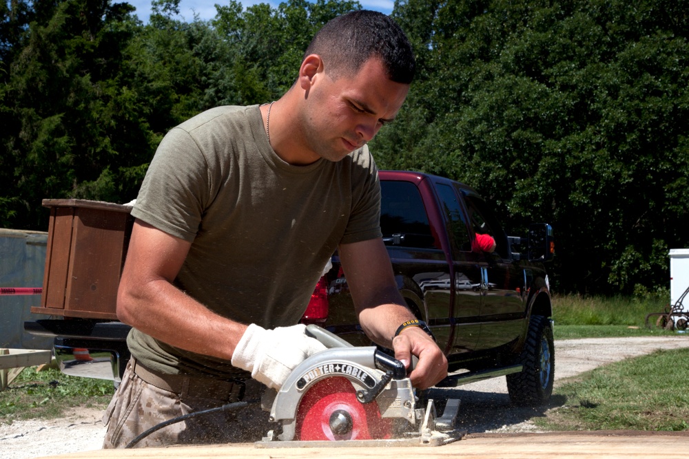 Cutting wood