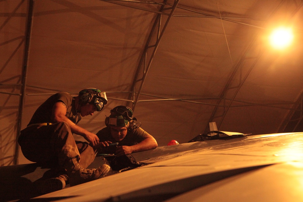 Support squadron 'lightens' load for Harrier mechanics in Afghanistan