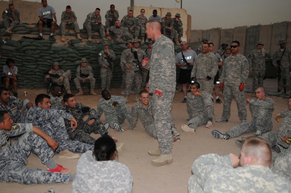 ‘First Lightning’ Battalion soldiers develop partnership through combatives certification