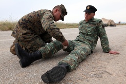 Marines, Greek soldiers learn combat lifesaving techniques
