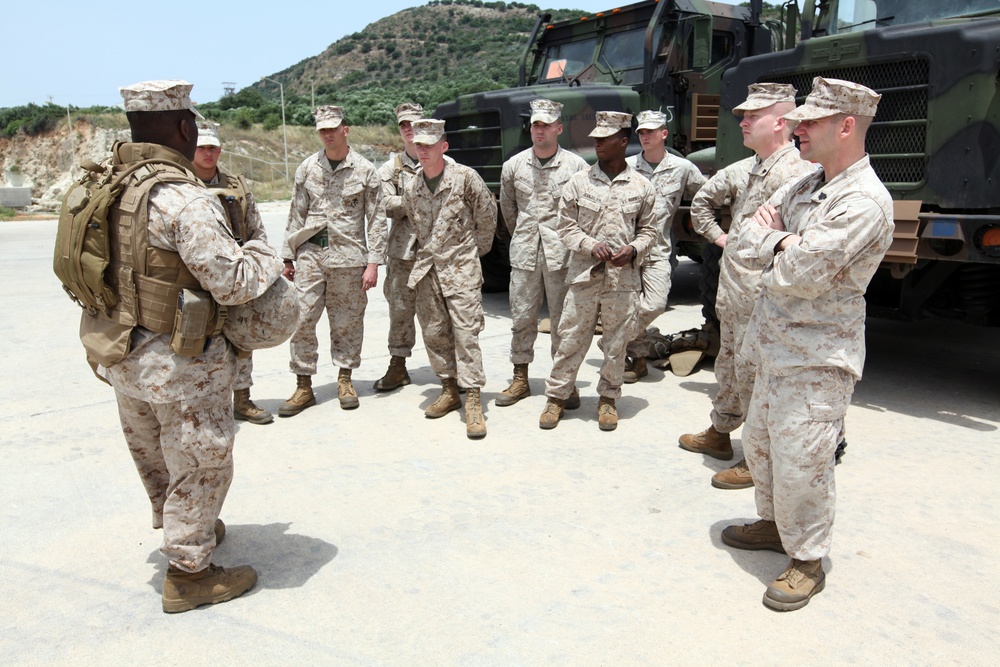 CLB Marines conduct convoy training