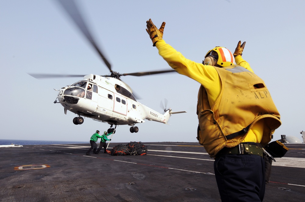 USS George H.W. Bush action