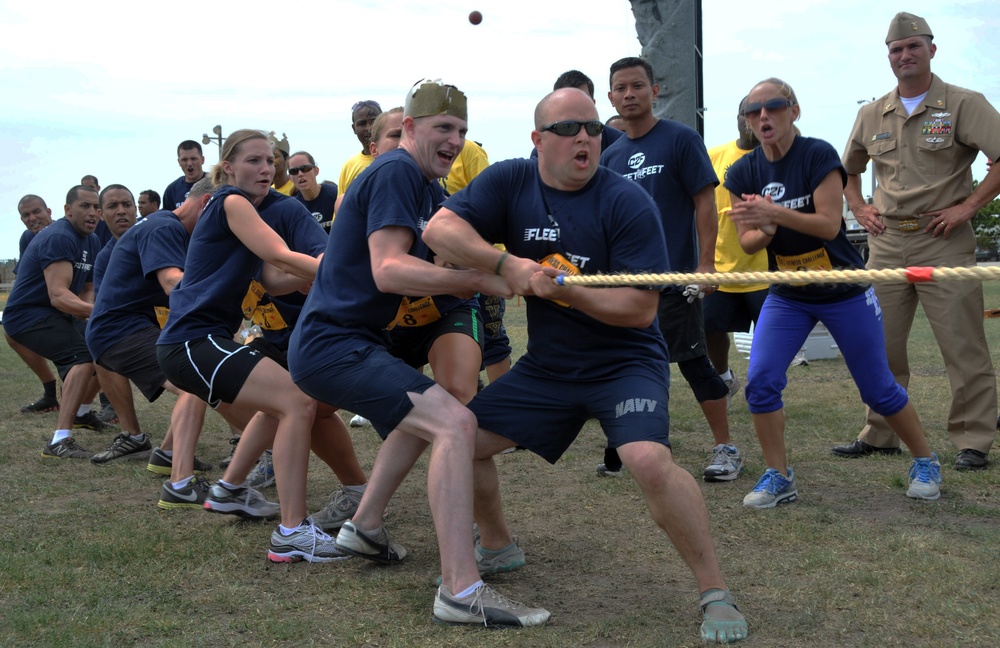 NS Norfolk Fitness Challenge tug-of-war event