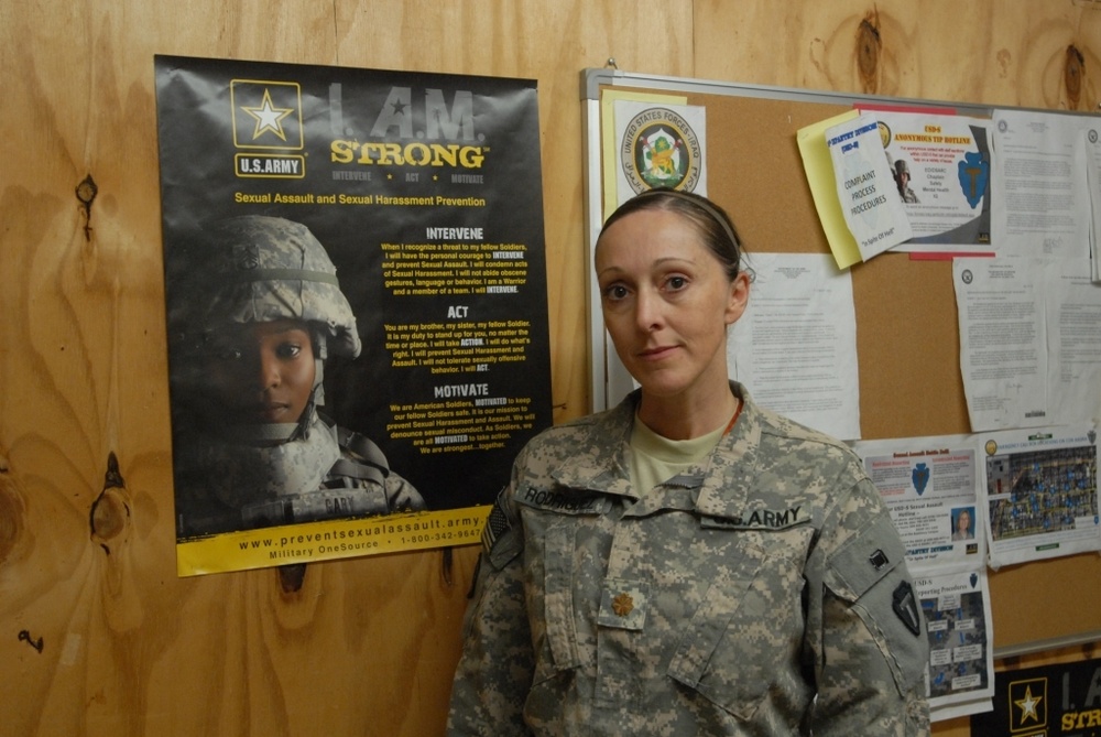Finding a safe place: Soldier volunteers to help victims of sexual assault