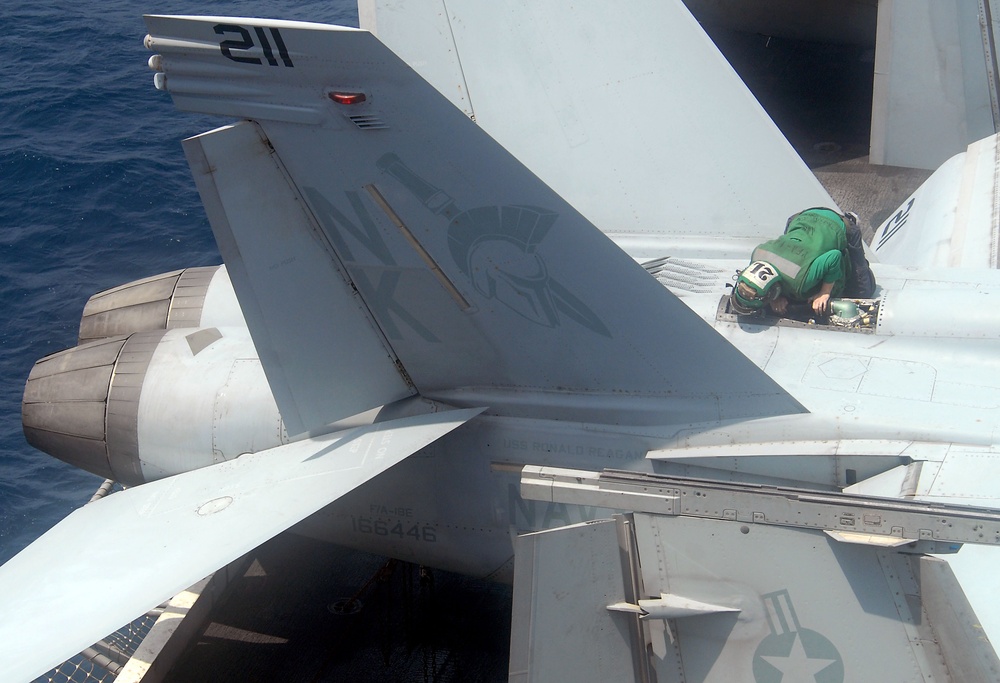 USS Ronald Reagan flight operations