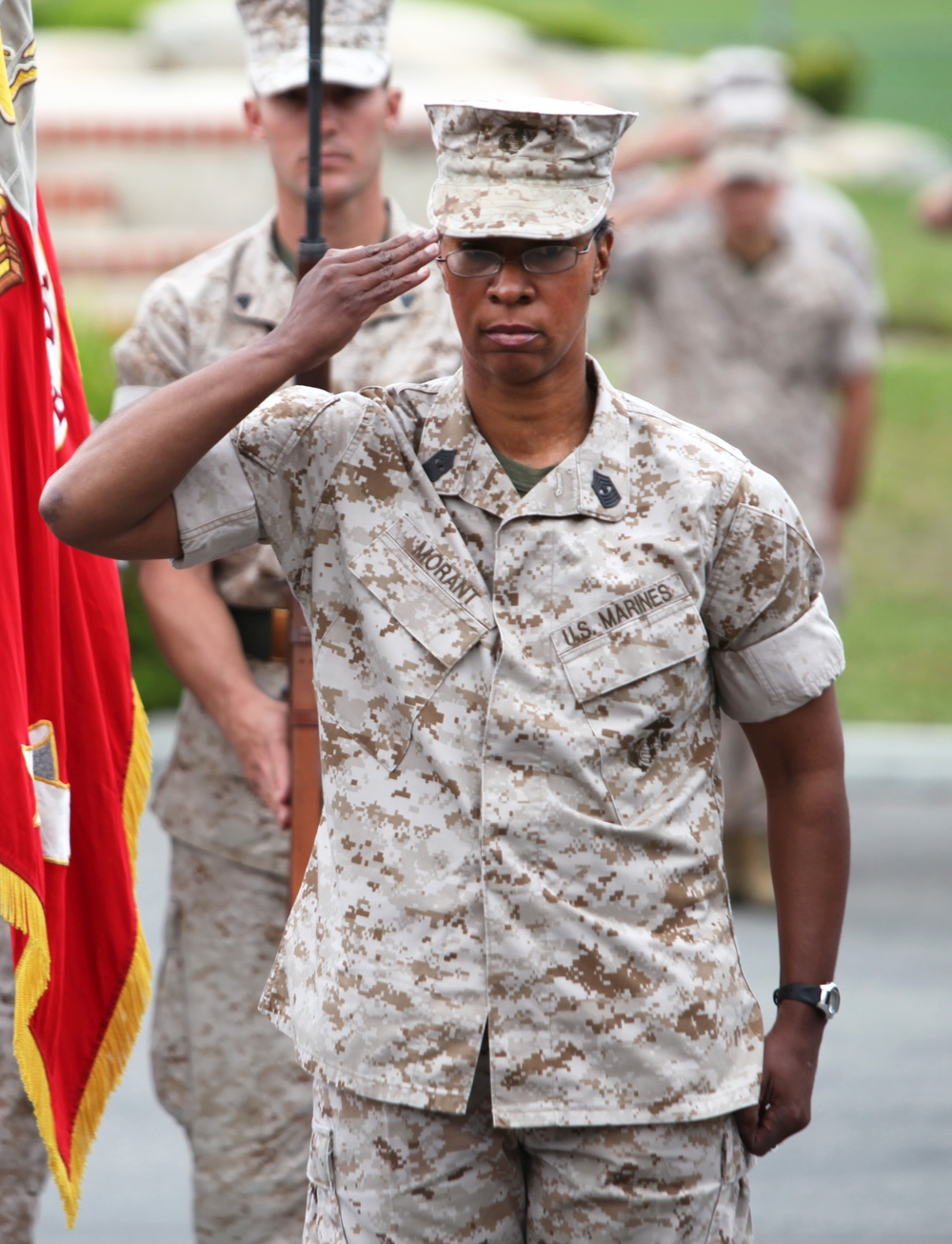 Brother, sister retire from Marine Corps