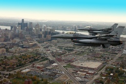 F-16s over Detroit