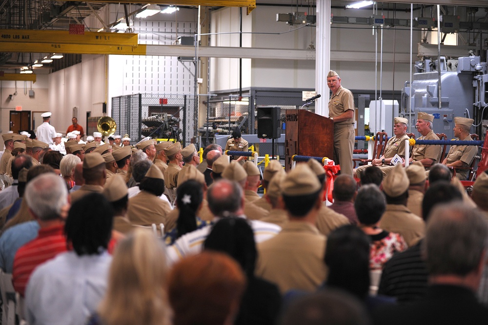 McCoy speaks at ceremony