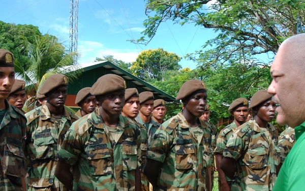 Suriname soldiers graduate from security forces training