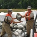 139th Brigade Support Battalion provides sandbag wall support