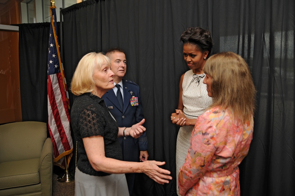 First Lady Visits Vermont National Guard