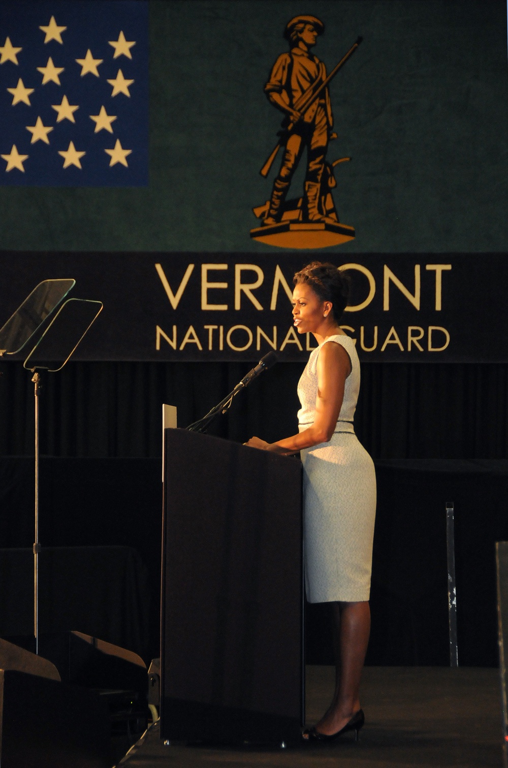 First Lady Visits Vermont National Guard