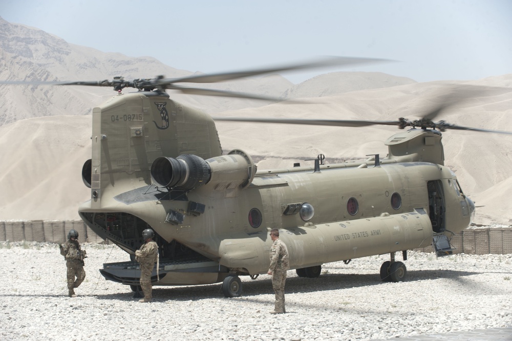 Chinook from 1st Air Cavalry Brigade