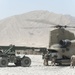 ISAF loads cargo into a CH-47F Chinook, 1st ACB